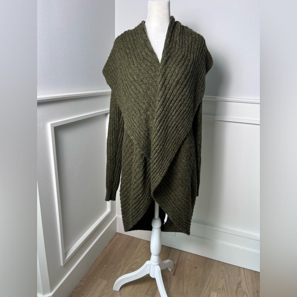 Olive Green Women's Sweater  Alpaca connection size L